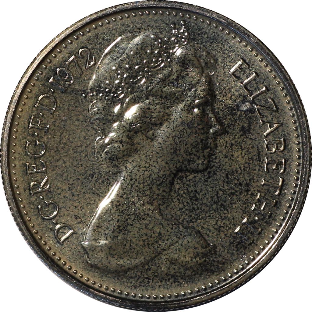 Elizabeth II Five New Pence  coin collectible - Main Image 2