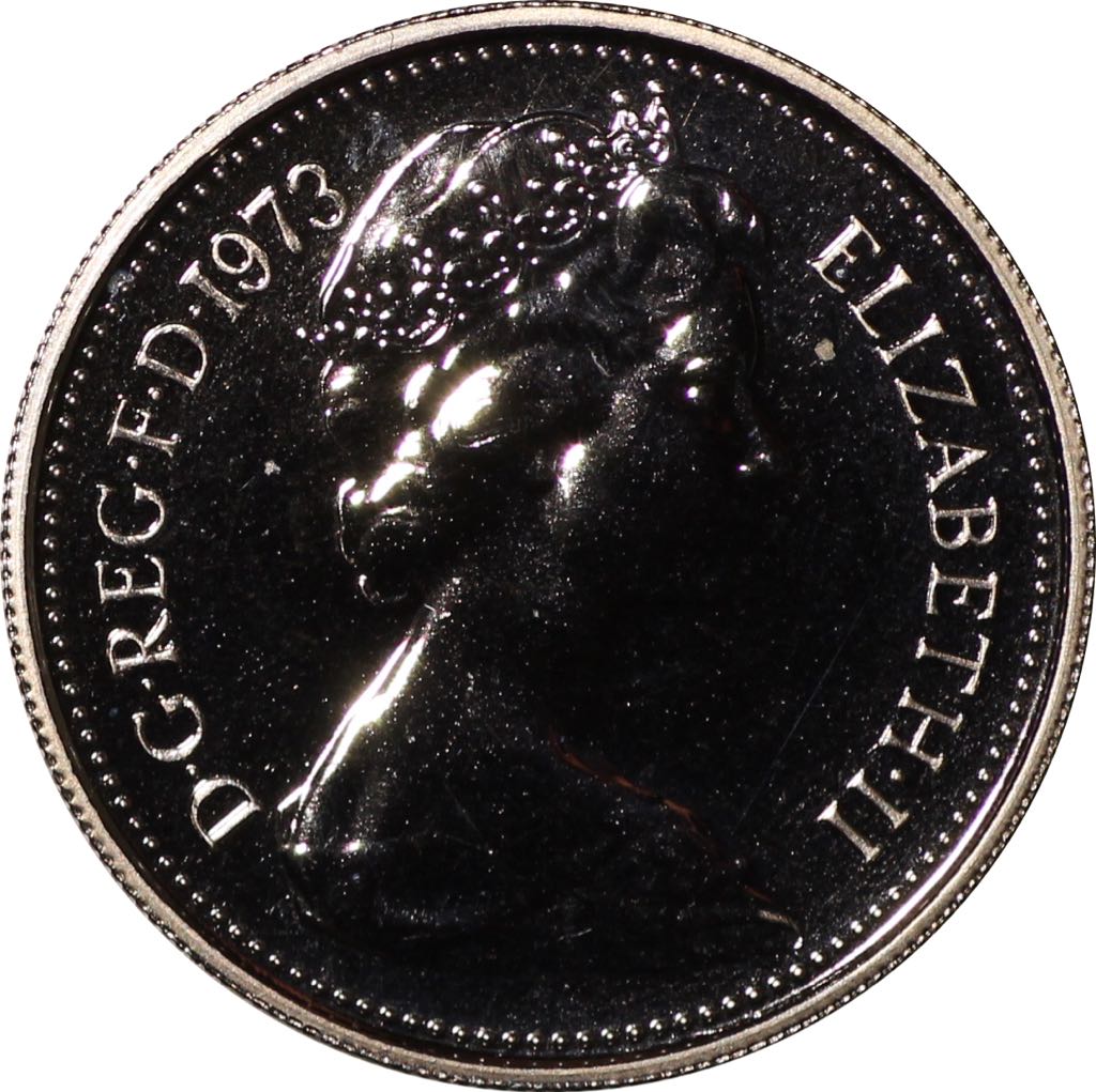 Elizabeth II Five New Pence  coin collectible - Main Image 2