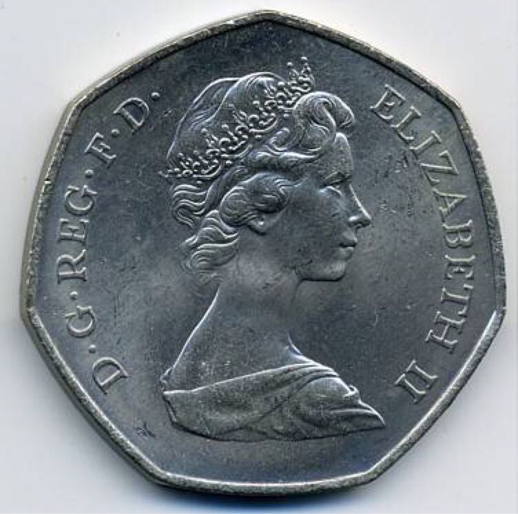Elizabeth II Fifty Pence  coin collectible - Main Image 2