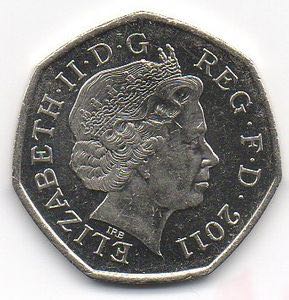 Elizabeth II Fifty Pence (gymnastics)  coin collectible - Main Image 2