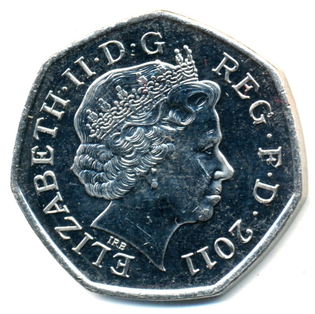 Elizabeth II Fifty Pence (handball)  coin collectible - Main Image 2