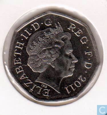 Elizabeth II Fifty Pence (rowing)  coin collectible - Main Image 2