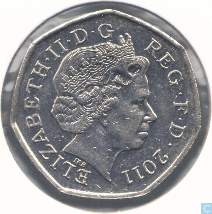 Elizabeth II Fifty Pence (sailing)  coin collectible - Main Image 2