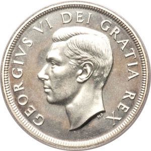 1950 Canadian Dollar  coin collectible - Main Image 2