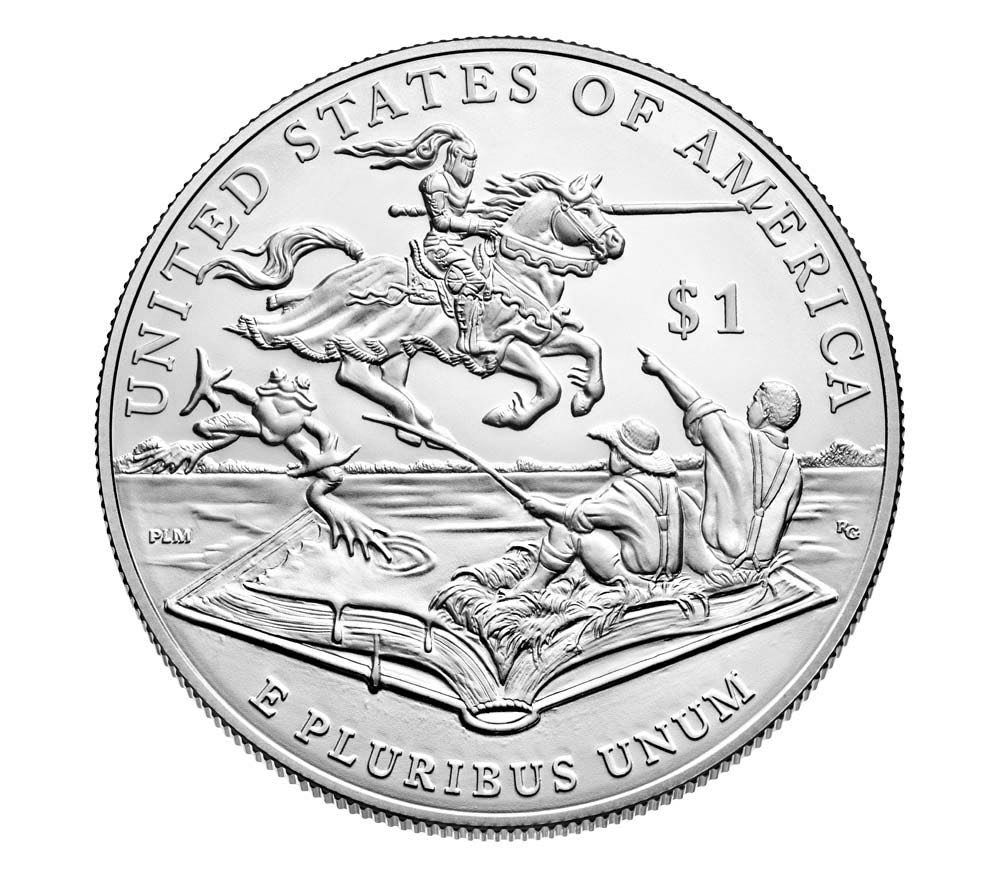 Mark Twain Commemorative Uncirculated Dollar  coin collectible - Main Image 2