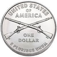 Infantry Soldier Uncirculated Silver Dollar  coin collectible - Main Image 2