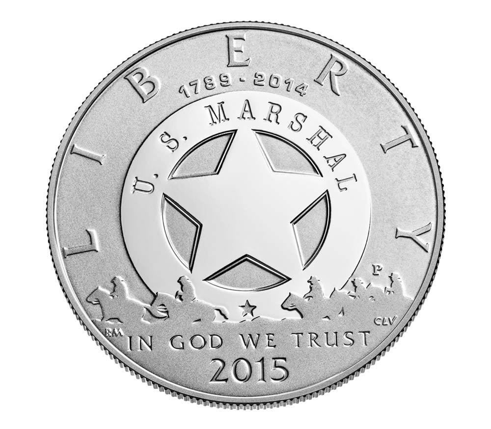 United States Marshals Service 225th Anniversary Commemorative Uncirculated Silver Dollar   coin collectible - Main Image 2