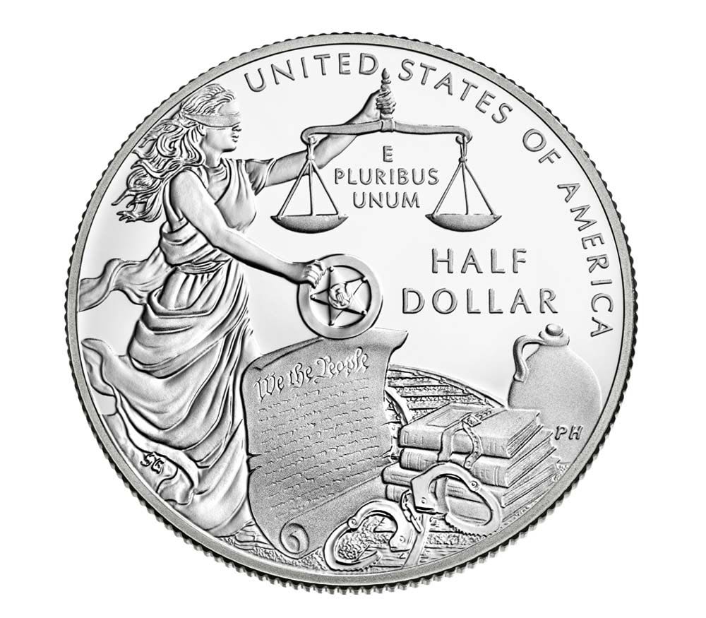 United States Marshals Service 225th Anniversary Commemorative Half Dollar   coin collectible - Main Image 2