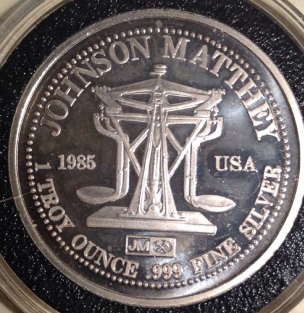 Johnson Matthey Silver Round   coin collectible - Main Image 2