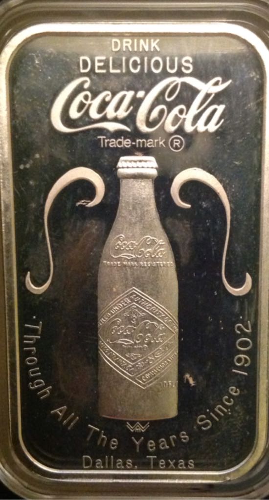 Coca Cola Silver Art Bar  coin collectible - Main Image 2