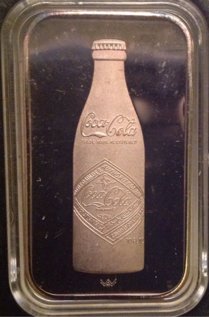 Coca Cola Silver Art Bar  coin collectible - Main Image 2