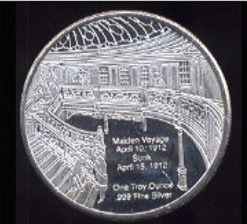Titanic Ship Of Dreams Silver Round  coin collectible - Main Image 2