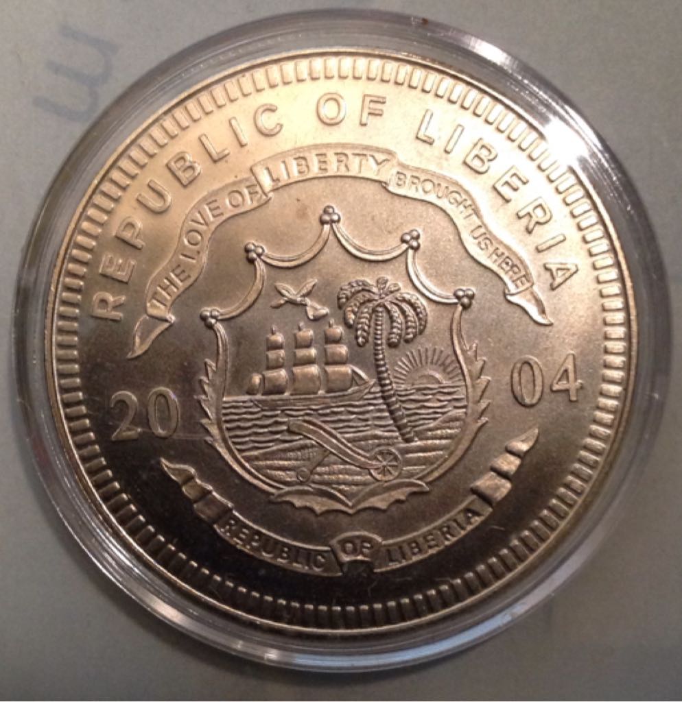 Republic Of Liberia Titanic $5 Silver Coin  coin collectible - Main Image 2