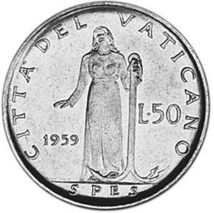 Citta Del Vaticano 50 Lire coin collectible - Main Image 2
