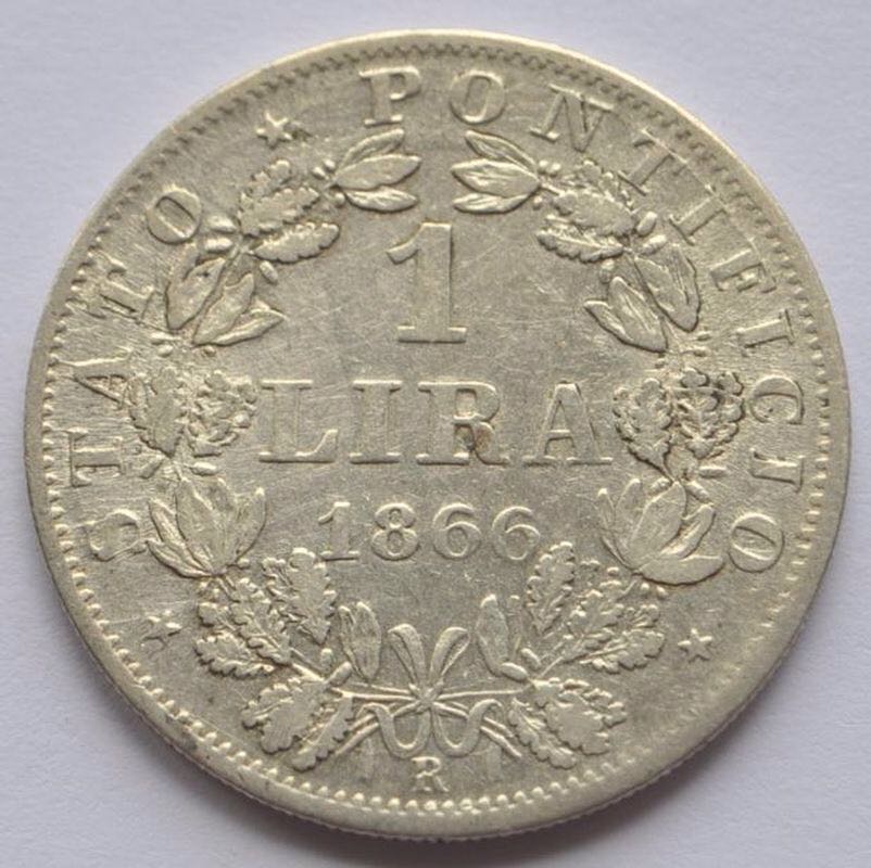 Papal State 1 Lire  coin collectible - Main Image 2