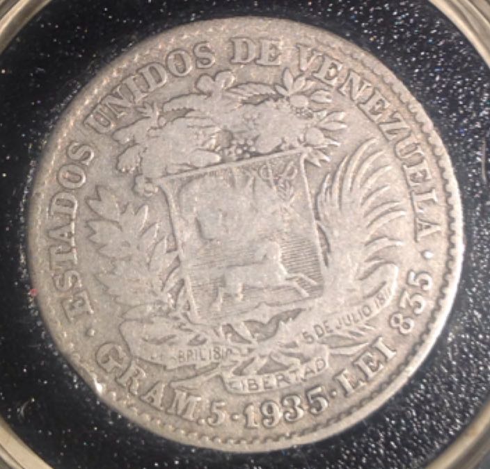 Venezuela 1 Bolivar - 1967  coin collectible - Main Image 2