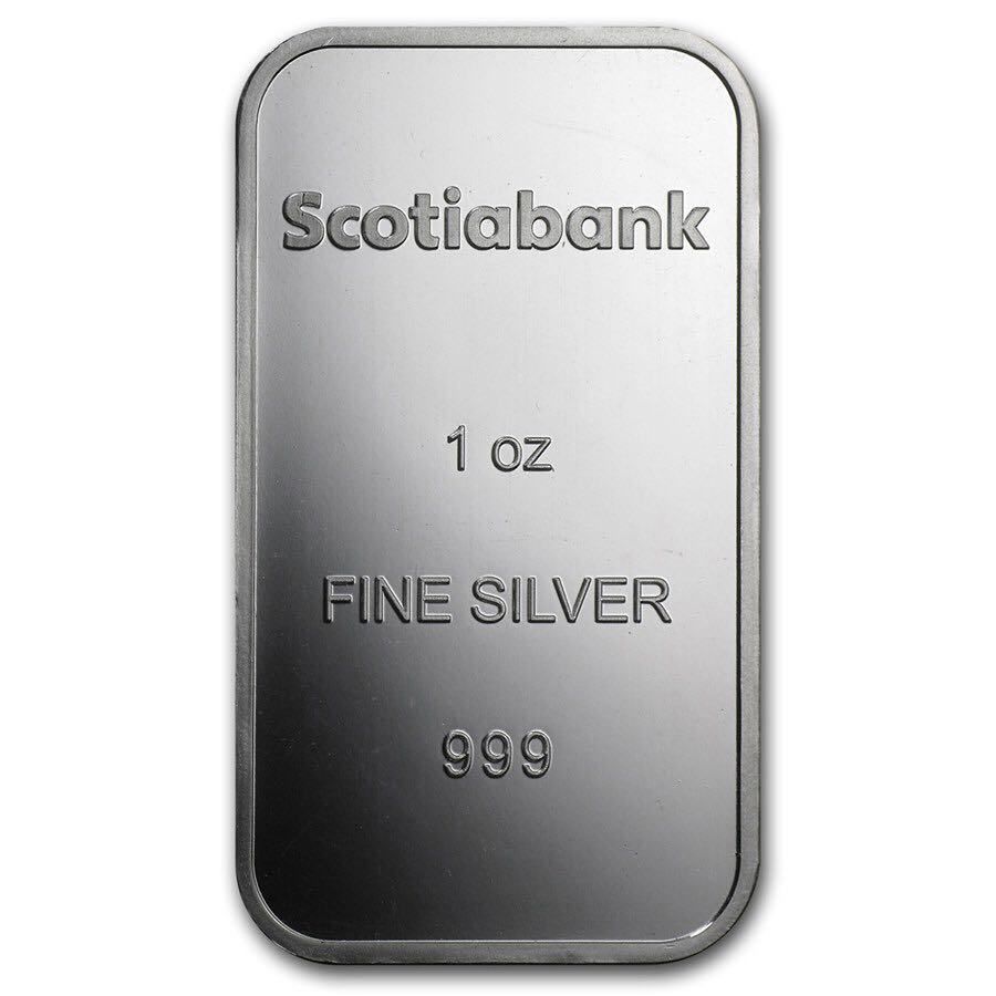 1oz Scotiabank Silver Bar  coin collectible - Main Image 2