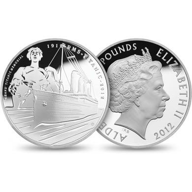 Titanic Alderney Centenary Proof  coin collectible - Main Image 2