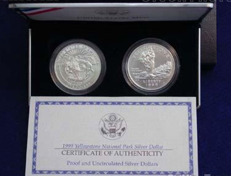 Yellowstone National Park Commemorative   coin collectible - Main Image 2