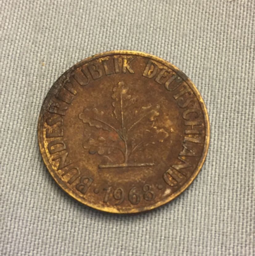 1968 German 10 Pfennig  coin collectible - Main Image 2