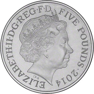 Elizabeth II: Five Pounds   coin collectible - Main Image 2