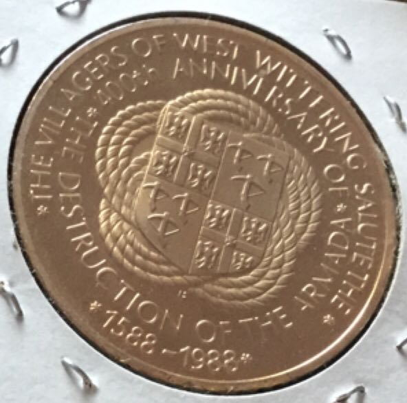 400th Anniversary Destruction Of The Spannish Armarda  coin collectible - Main Image 2