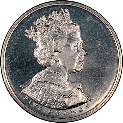 Elizabeth II: Five Pounds   coin collectible - Main Image 2