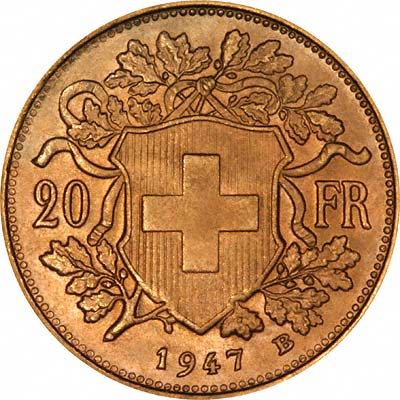 Switzerland 20 Francs Helvetia  coin collectible - Main Image 2