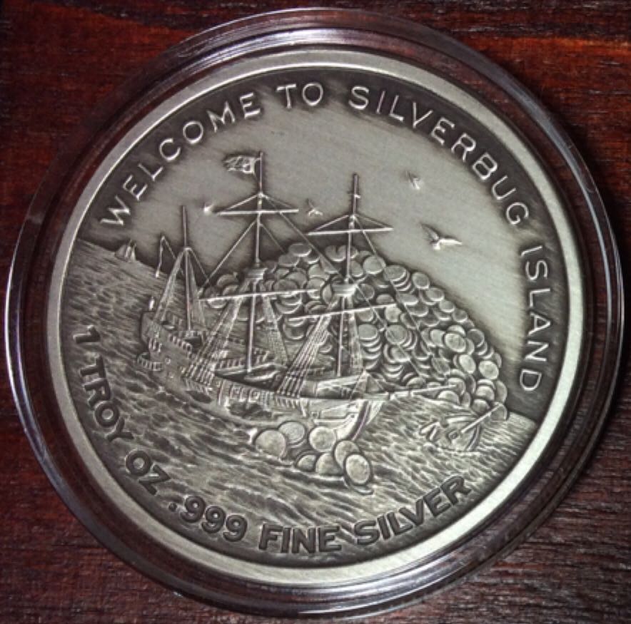 Silverbug Island #3 Mermaid (Antiqued)  coin collectible - Main Image 2