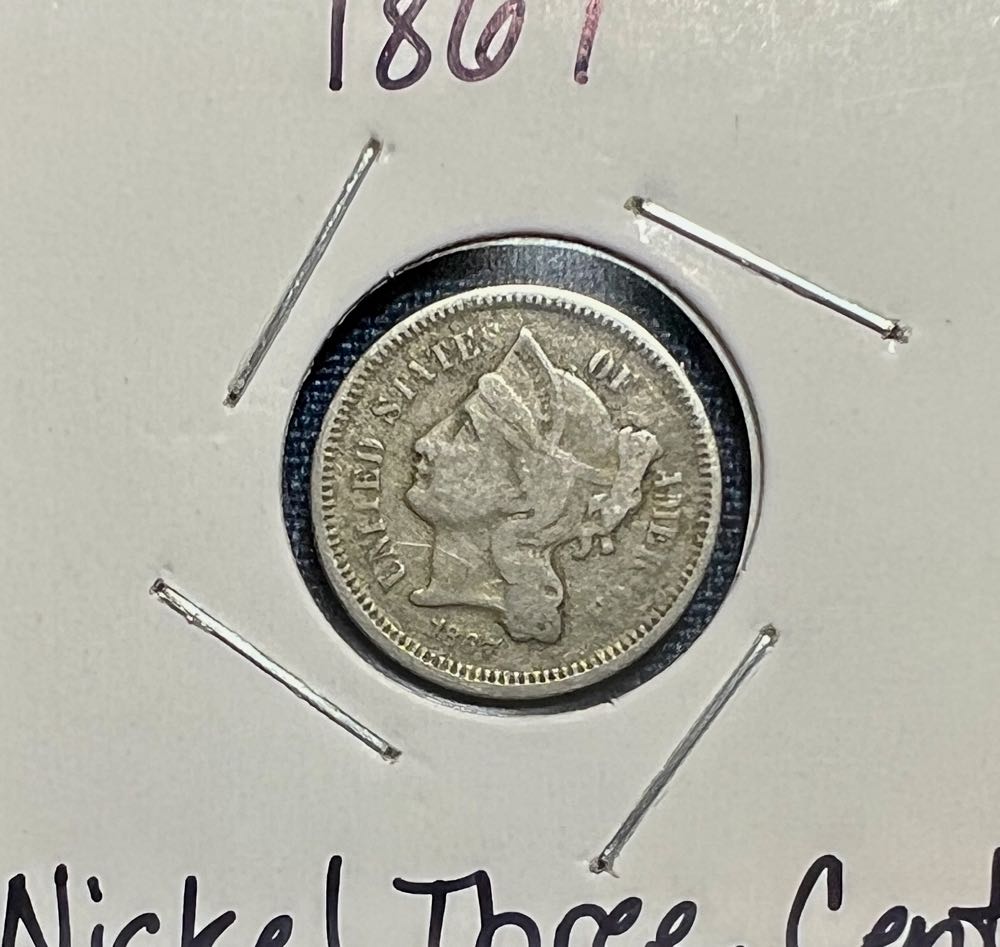 1867 Nickel Three-Cent Piece  coin collectible - Main Image 3