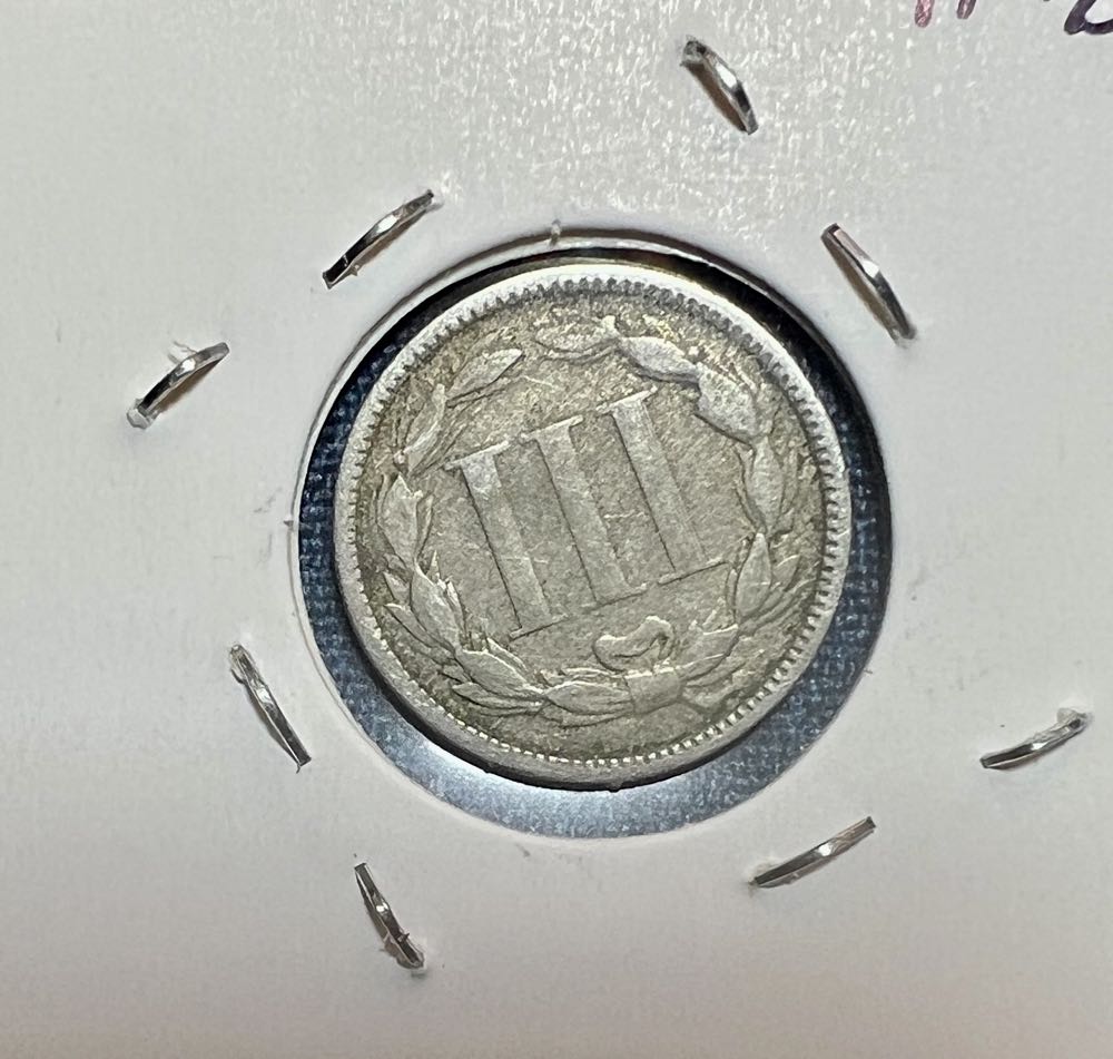 1867 Nickel Three-Cent Piece  coin collectible - Main Image 4