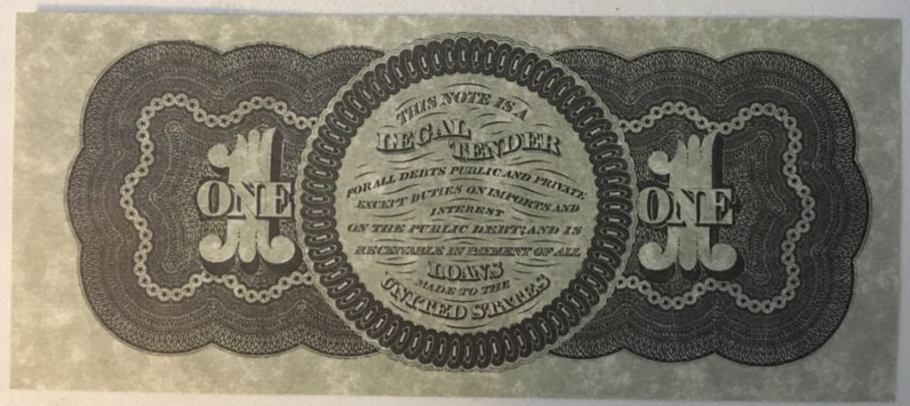 One Dollar Legal Tender Note  coin collectible - Main Image 2