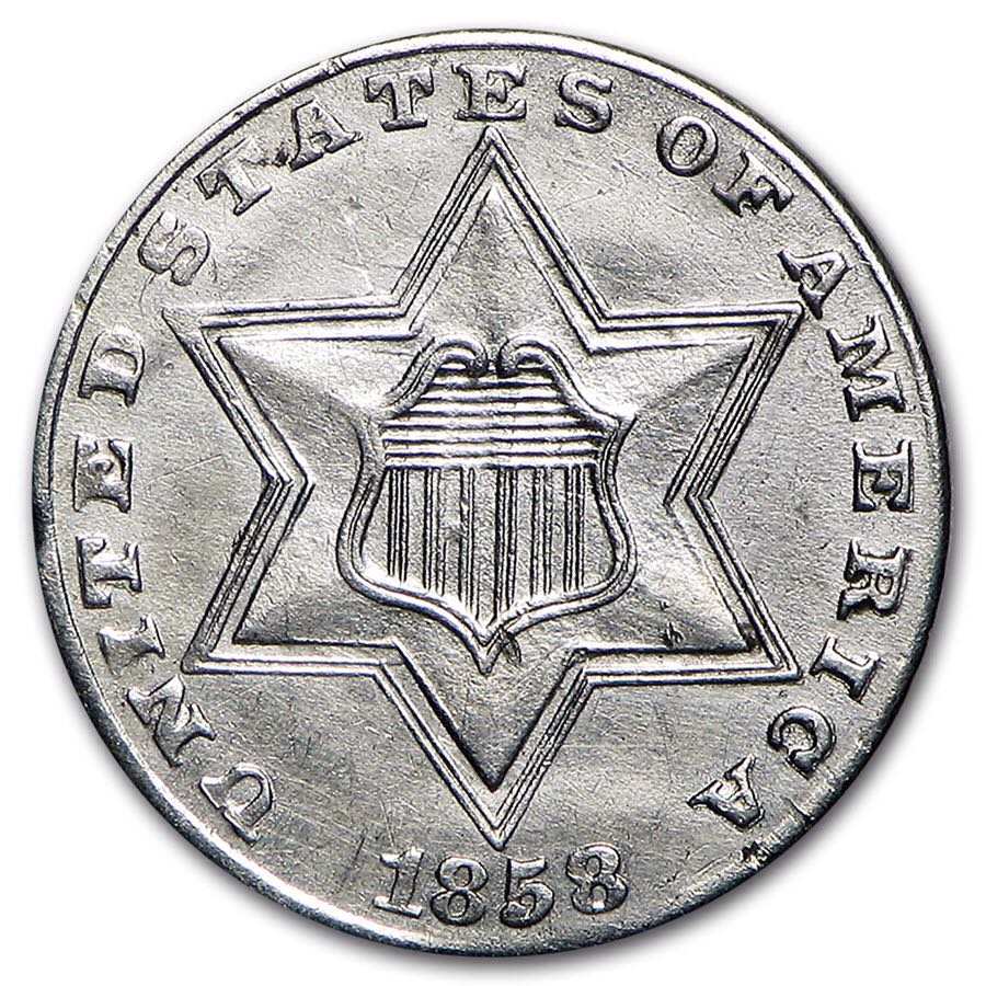 Three Cent Silver  coin collectible - Main Image 1