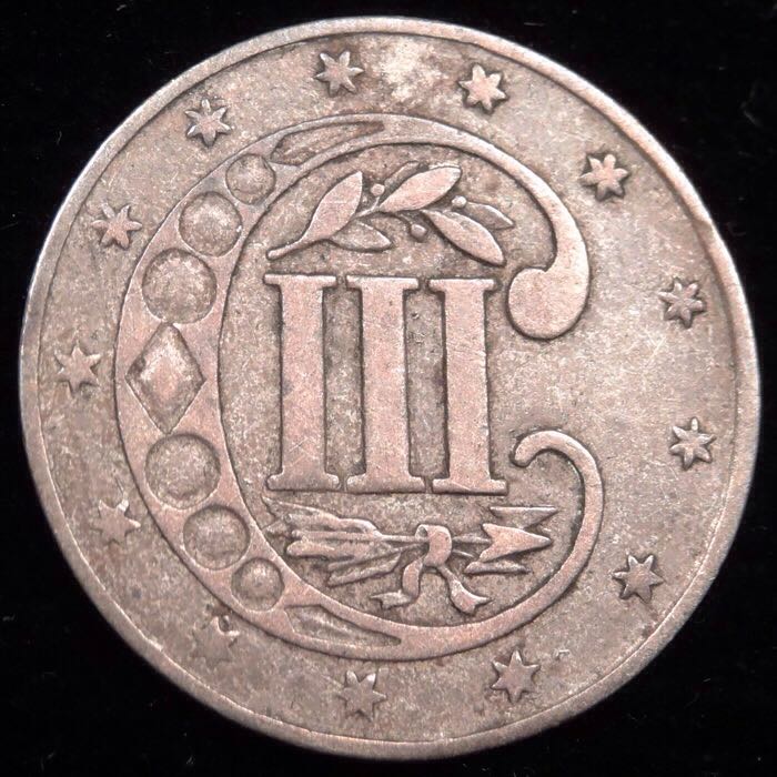 Three Cent Silver  coin collectible - Main Image 2