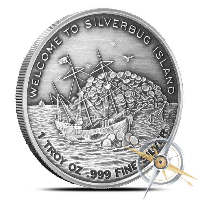 Silverbug Island #2 Kraken (Antiqued)  coin collectible - Main Image 2