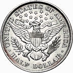 Barber / Liberty Head Half Dollar  coin collectible - Main Image 2