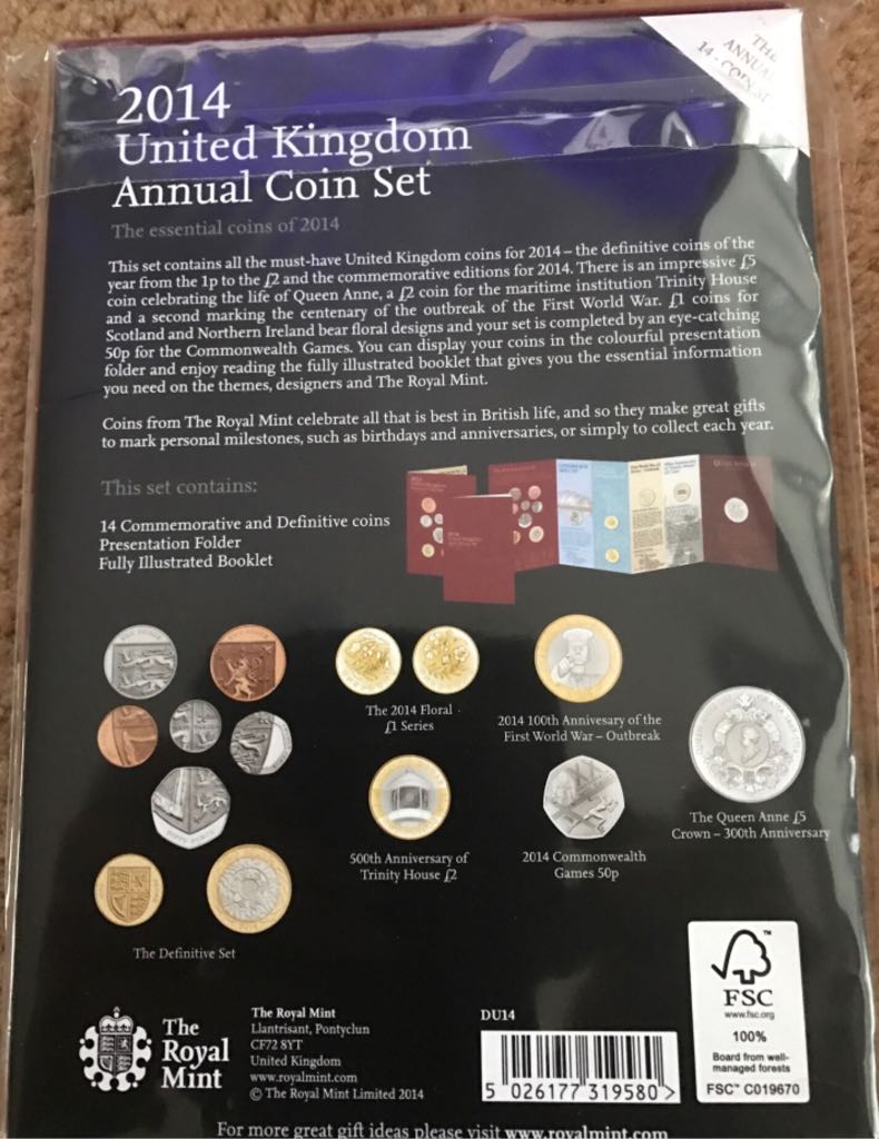 Royal Mint 2014 Coin Set  coin collectible - Main Image 2