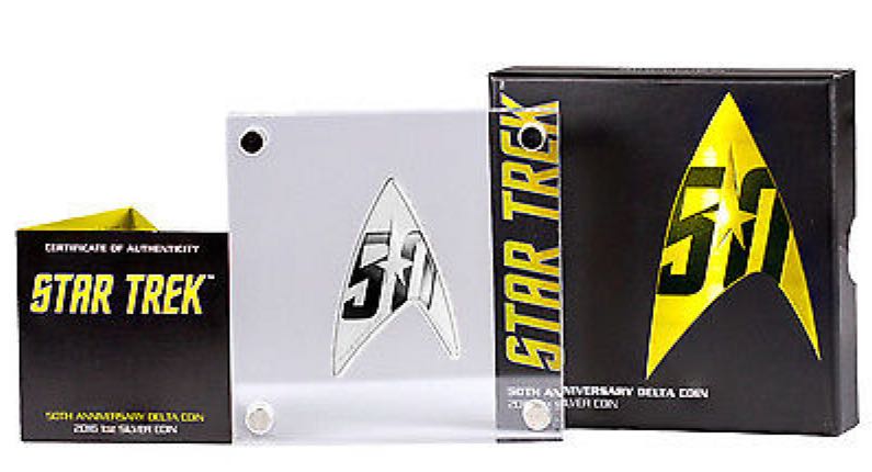 Tuvalu $1 1 oz Silver Delta Star Trek: Original Series 50th Anv  coin collectible - Main Image 2