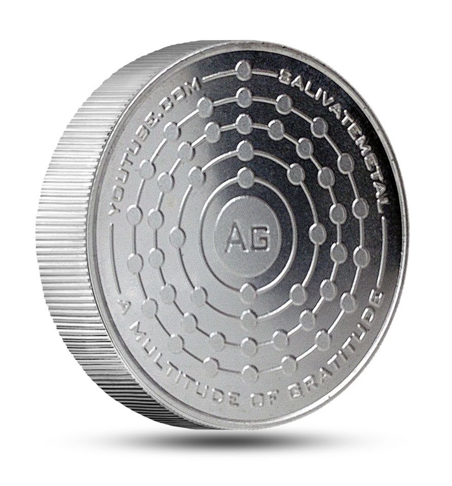 Salivate Metal Round  coin collectible - Main Image 2