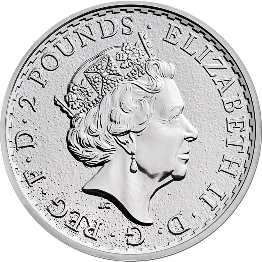 Britannia £2 Silver Bullion Gold Silhouette  coin collectible - Main Image 2