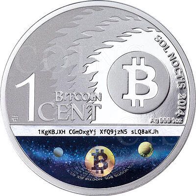 Sol Noctis BTC Binary Eagle 1 Cent Bitcoin  coin collectible - Main Image 2