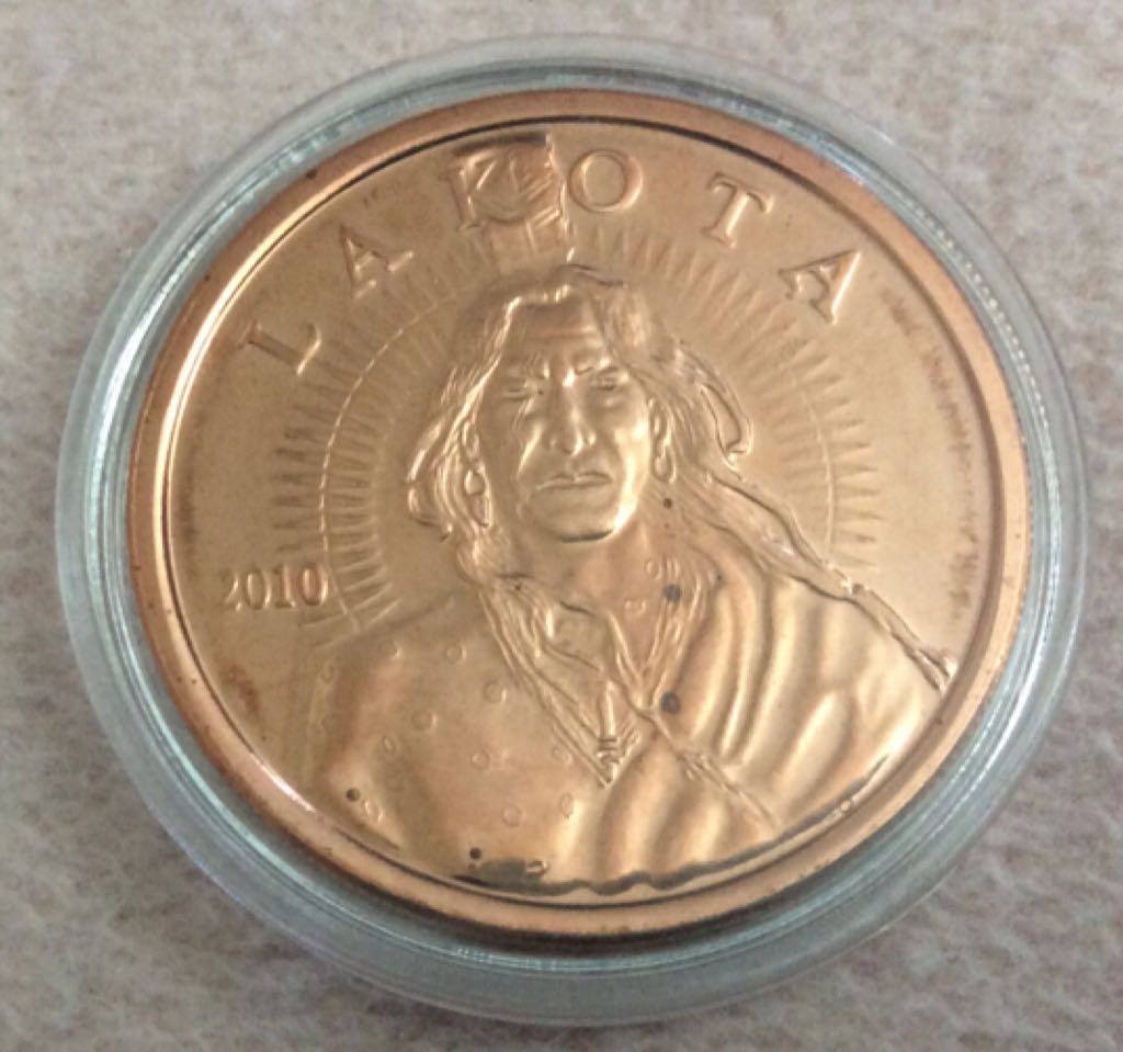 Lakota Copper Round  coin collectible - Main Image 2