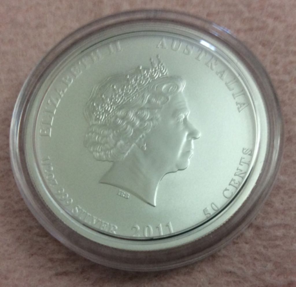 2011 1oz Silver Australian Lunar Series ll Year Of The Rabbit  coin collectible - Main Image 2