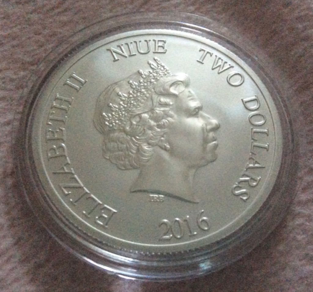 New Zealand Silver 2 Dollar Nuie Hawksbill  coin collectible - Main Image 2