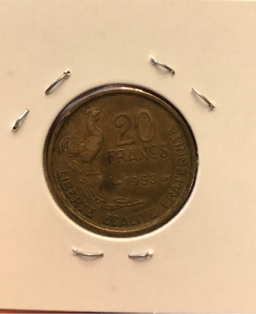 1953 France 20 Francs  coin collectible - Main Image 2