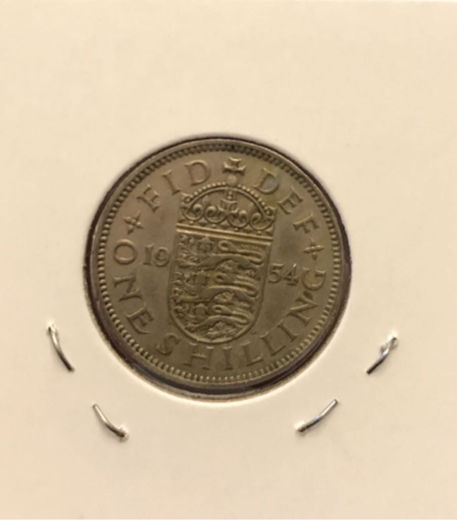 1954 Great Britain 1 Shilling  coin collectible - Main Image 2