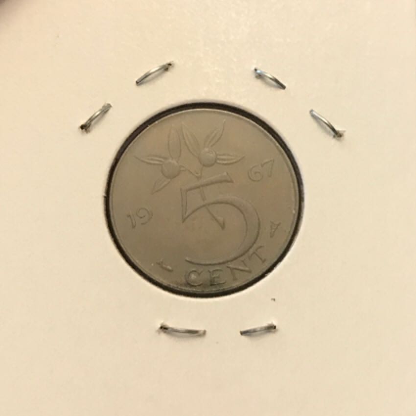 1967 Netherlands 5 Cent  coin collectible - Main Image 2
