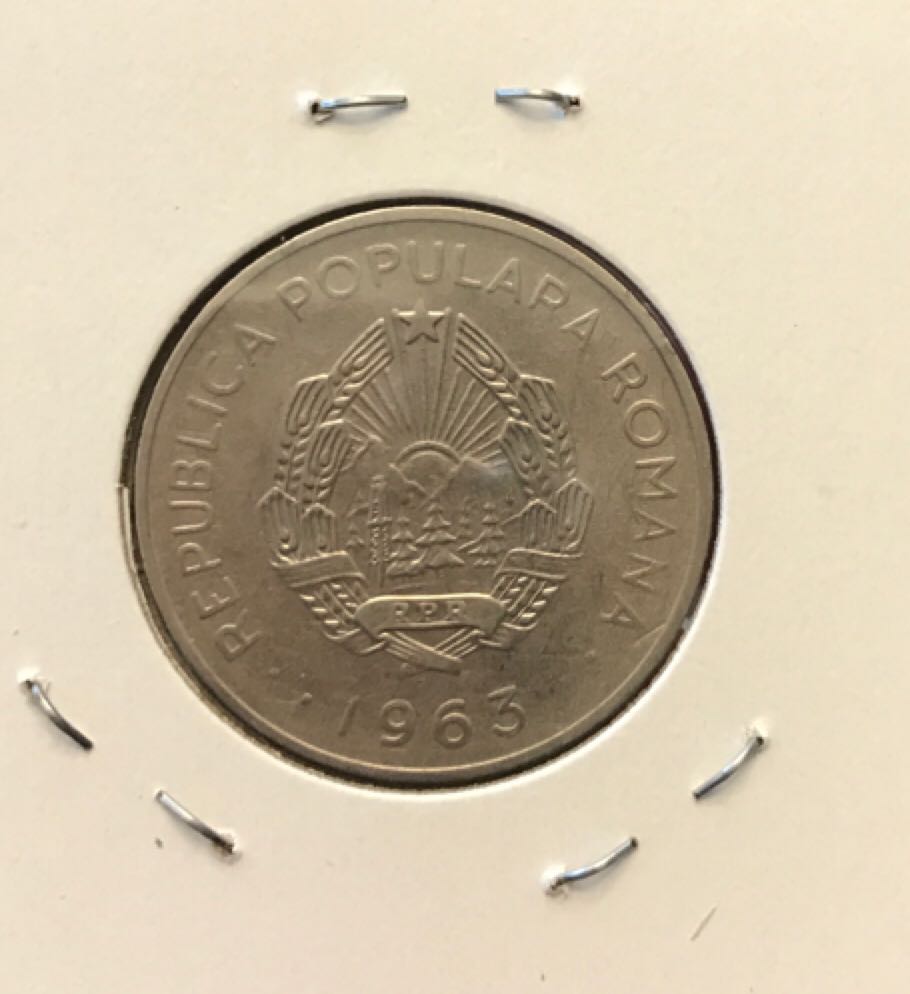 1963 Romania 3 Lei  coin collectible - Main Image 2