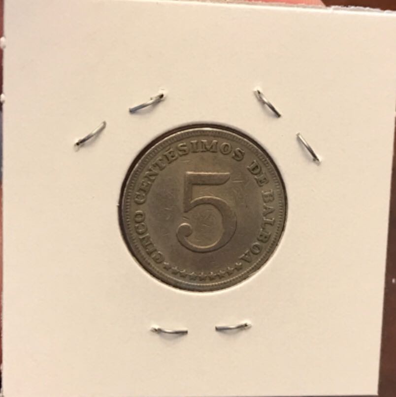 1962 Panamanian 5 Centesimos  coin collectible - Main Image 2