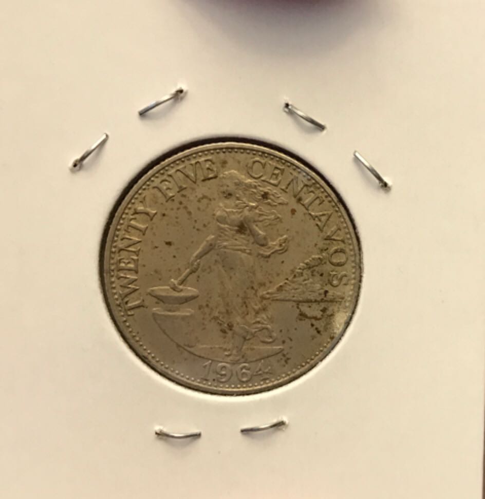 1964 Philippines 25 Centavos  coin collectible - Main Image 2